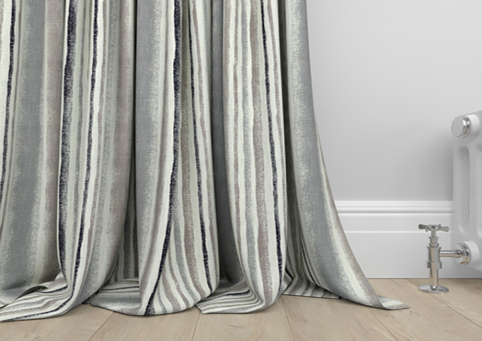 Guarda Stripe, Grey - Made to Measure Curtains - Image 6